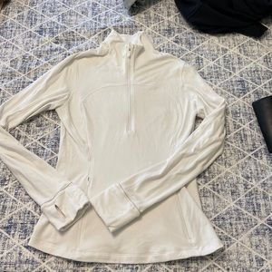 Lululemon white quarter zip